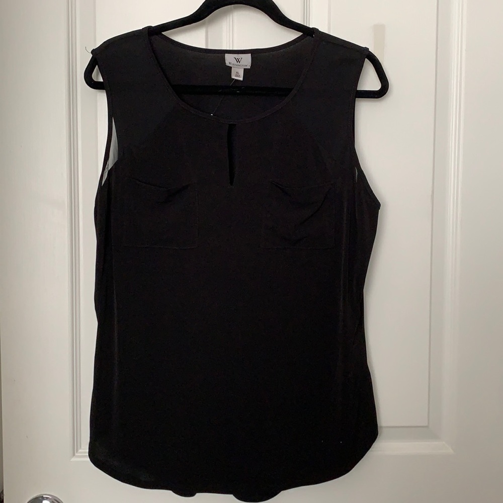 Worthington Black Sleeveless Top
